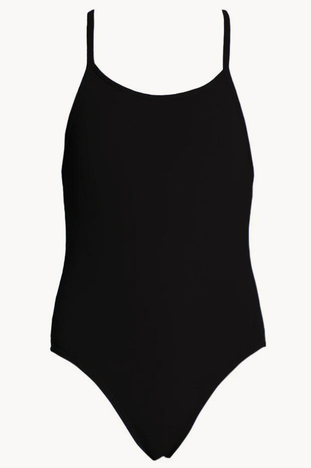 Girls Still Black Diamond Back One Piece - Image 2