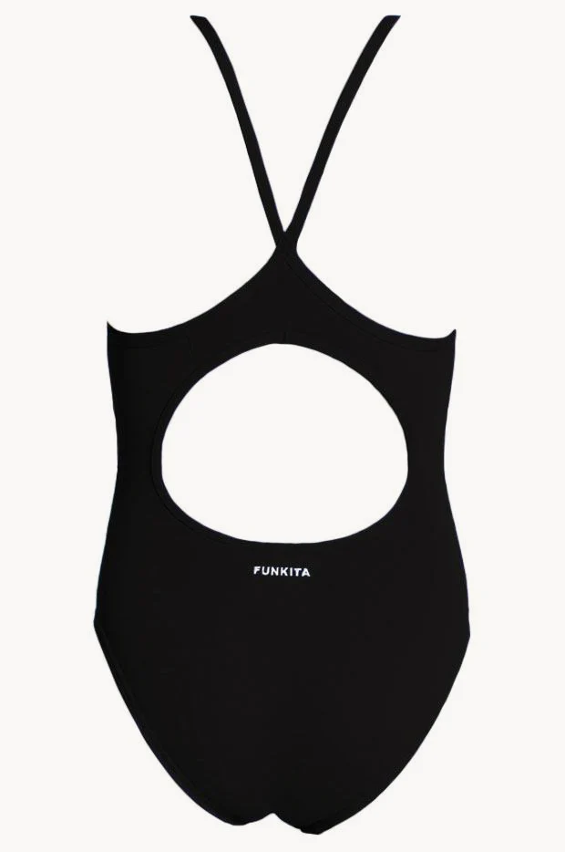 Girls Still Black Diamond Back One Piece - Image 3