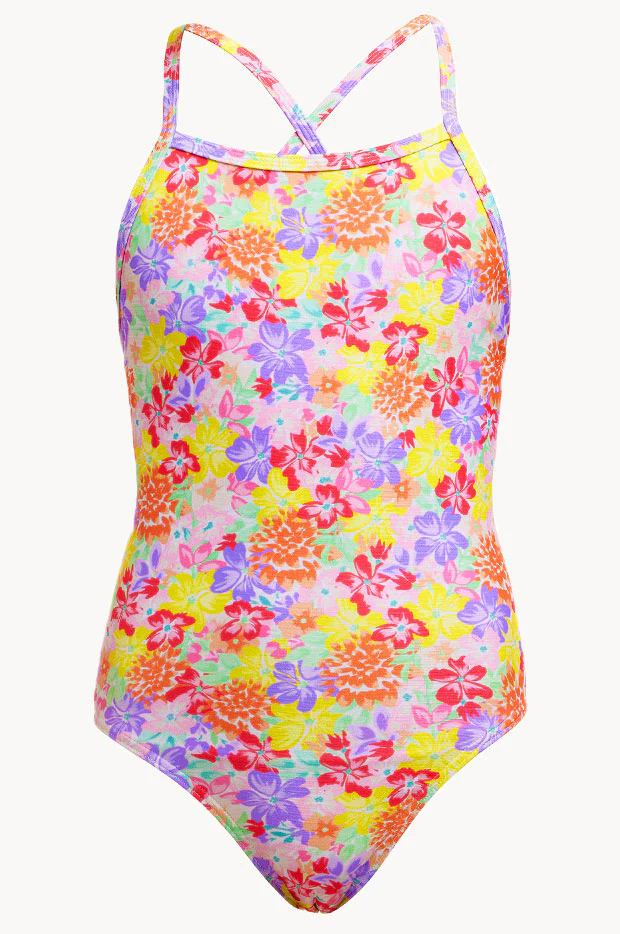 Girls Summer Garden Tie Me Tight One Piece - Image 3