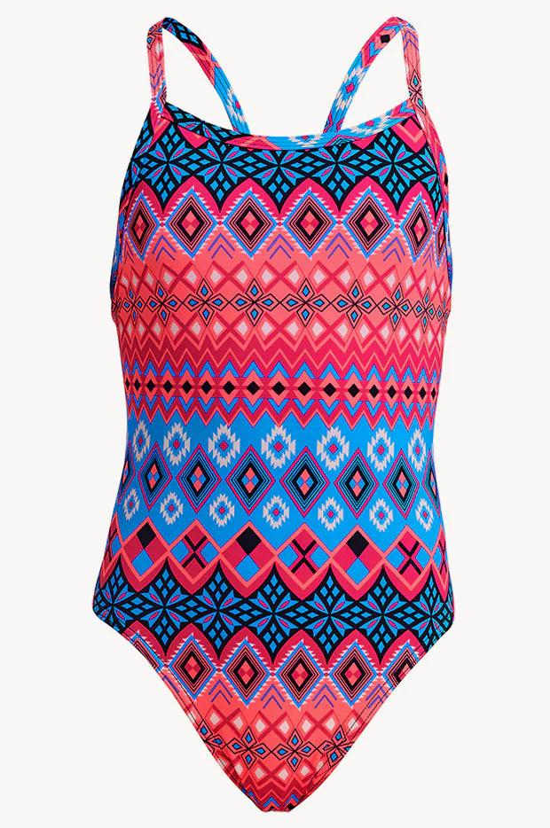 Girls Tinsel Town Single Strap One Piece - Image 3