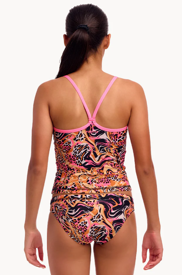 Girls Tipsy Tiger Tankini Set - Image 2