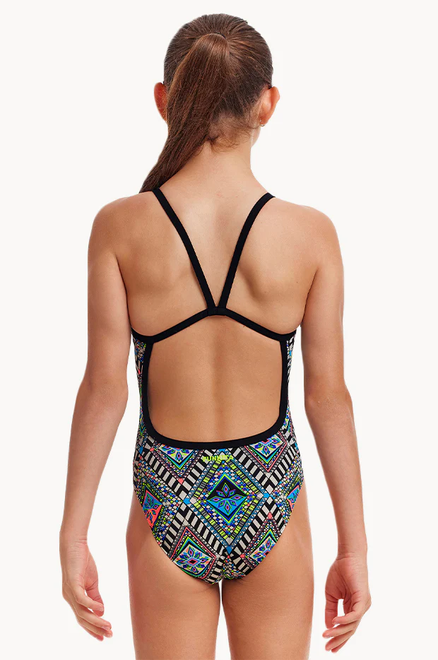 Girls Weave Please Single Strap One Piece - Image 2