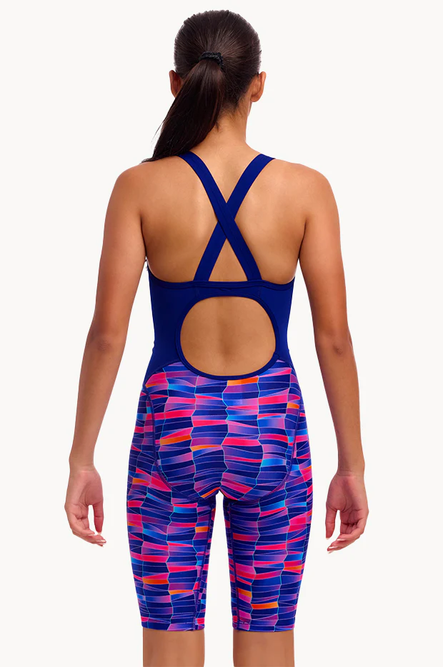 Girls Wet Wave Fast Training One Piece - Image 2