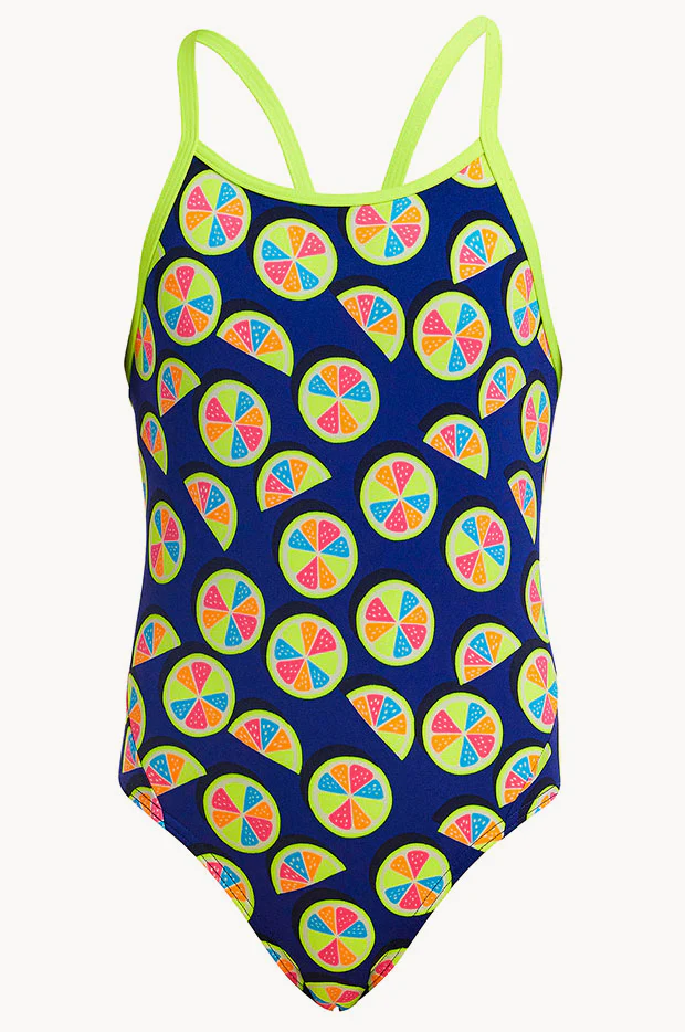 Girls You Lemon Eco Diamond Back One Piece - Image 3