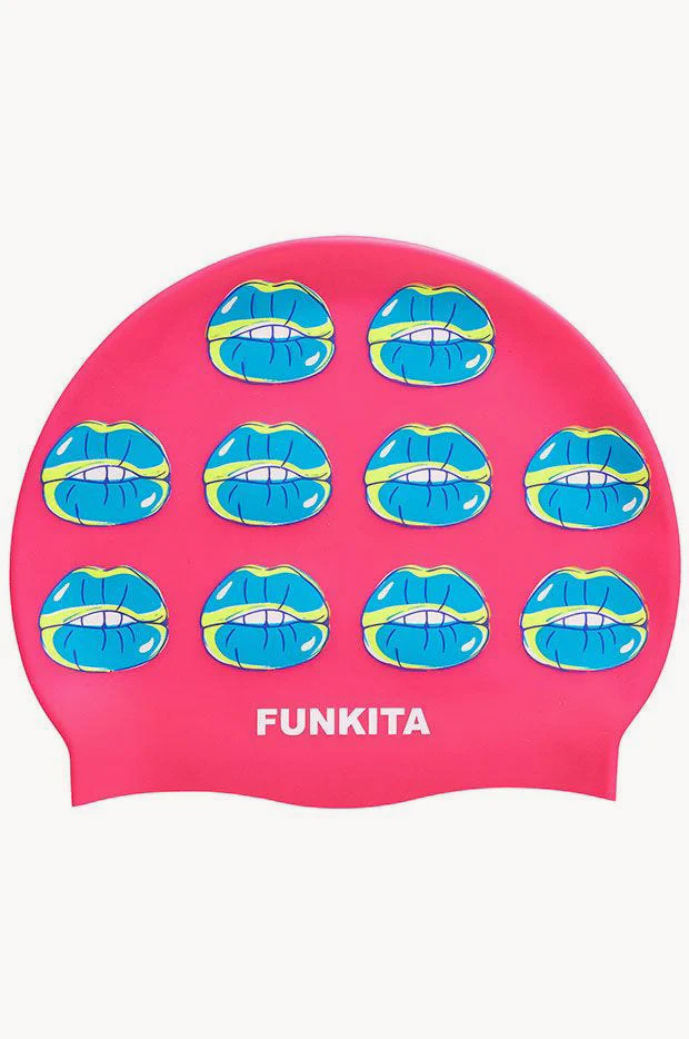 Kiss Kiss Swim Cap