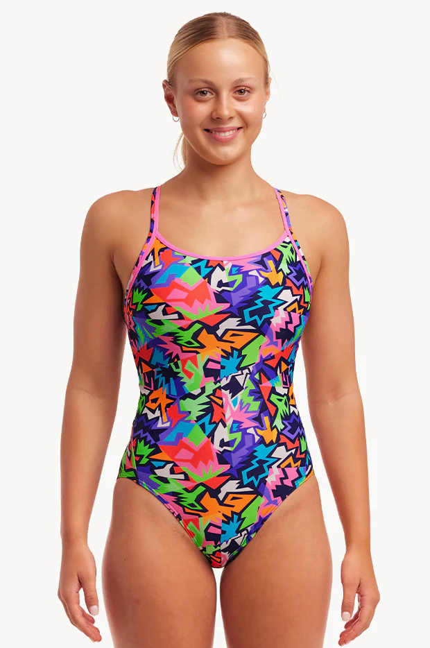 Sharp Edges Diamond Back One Piece