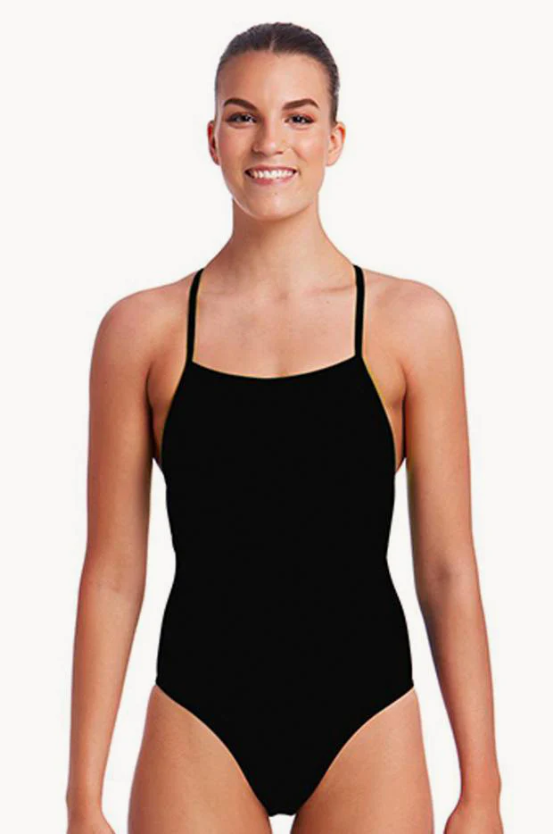 Still Black Strapped In One Piece