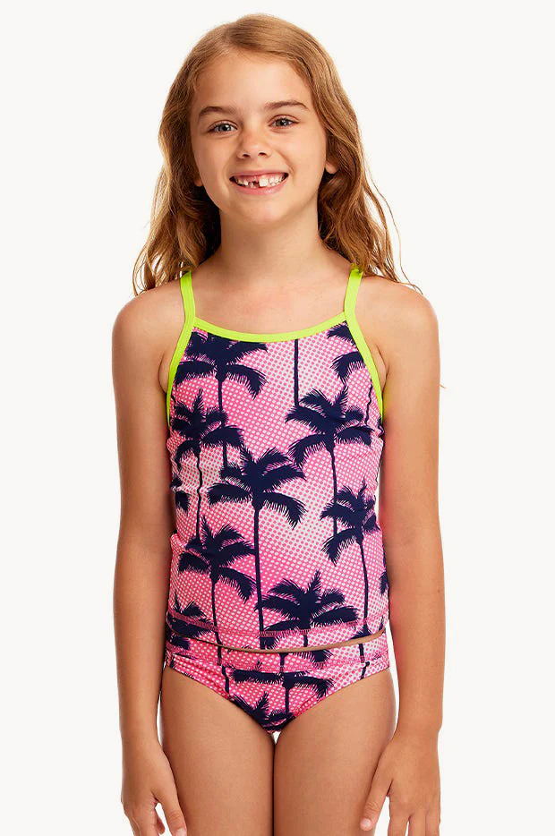 Toddler Girls Pop Palms Tankini Set