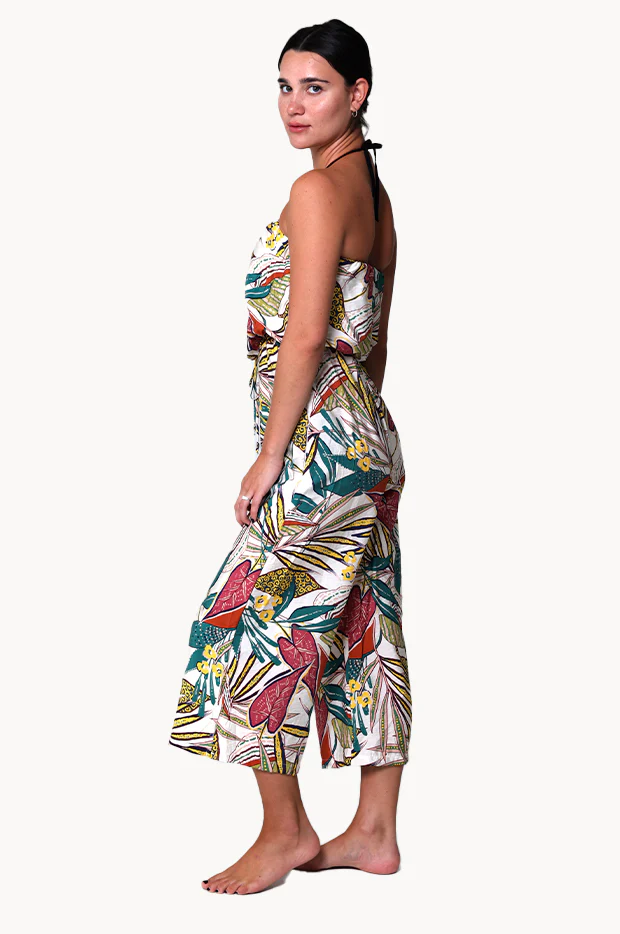 Funky Palm Bandeau Jumpsuit - Image 4
