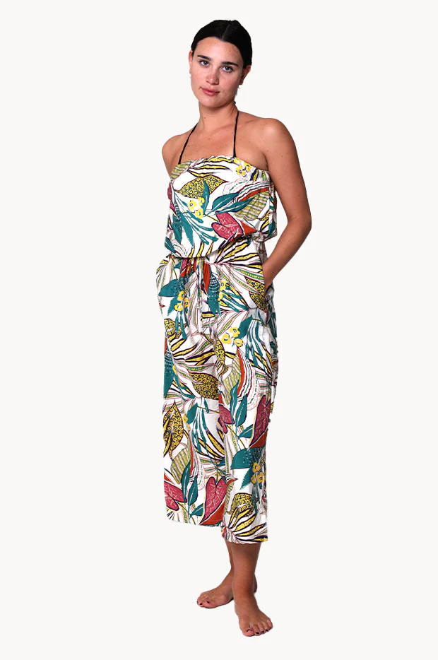 Funky Palm Bandeau Jumpsuit - Image 5