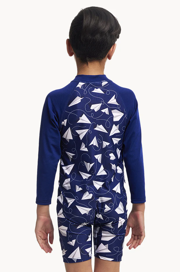 Boys Paper Plain Sunsuit - Image 2