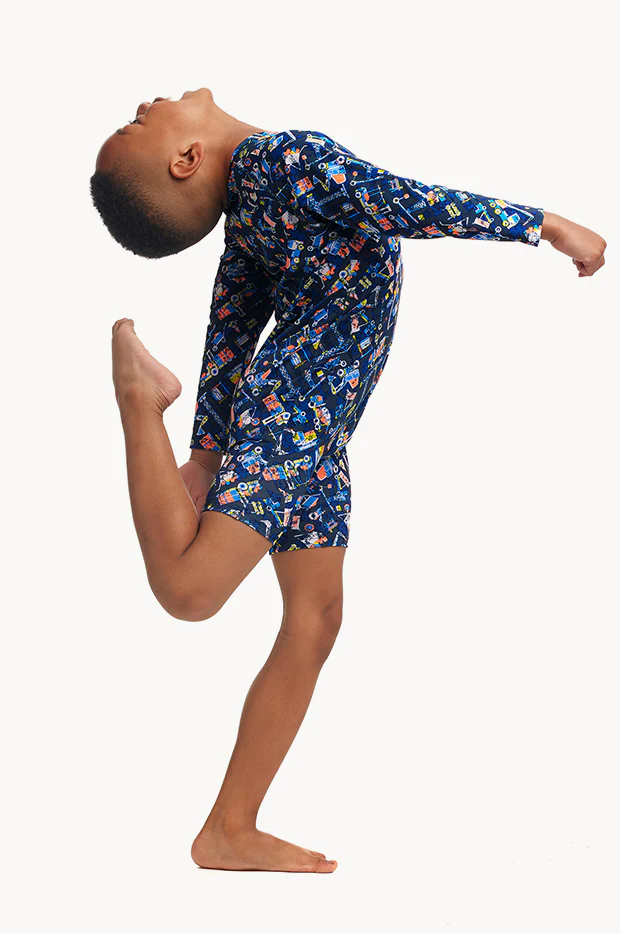 Toddler Boys Can We Build It Sunsuit - Image 3