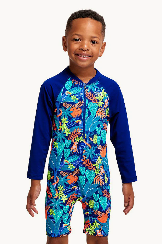 Toddler Boys Slothed Sunsuit