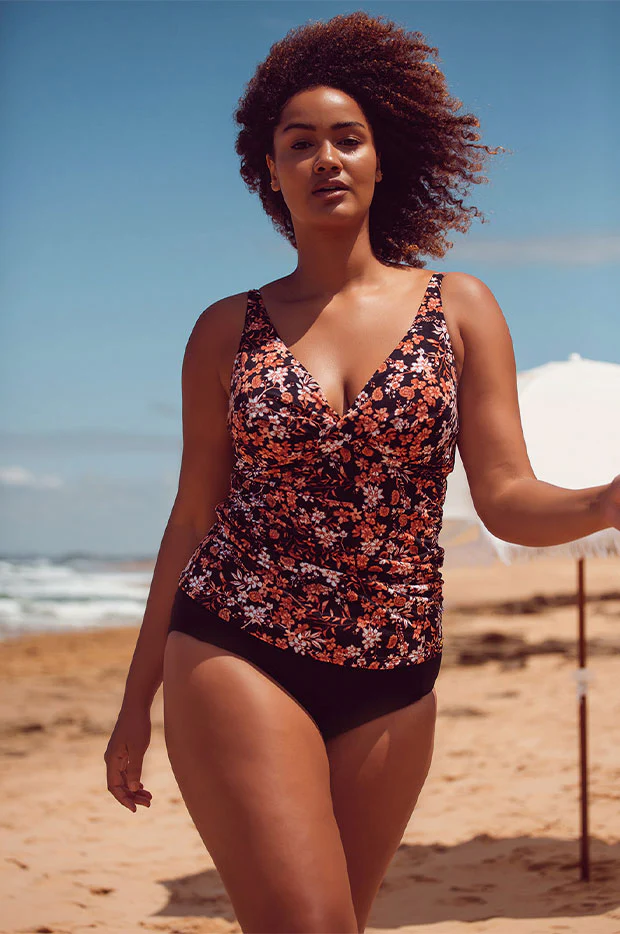 Autumn Falls Cross Over Tankini Separate - Image 3
