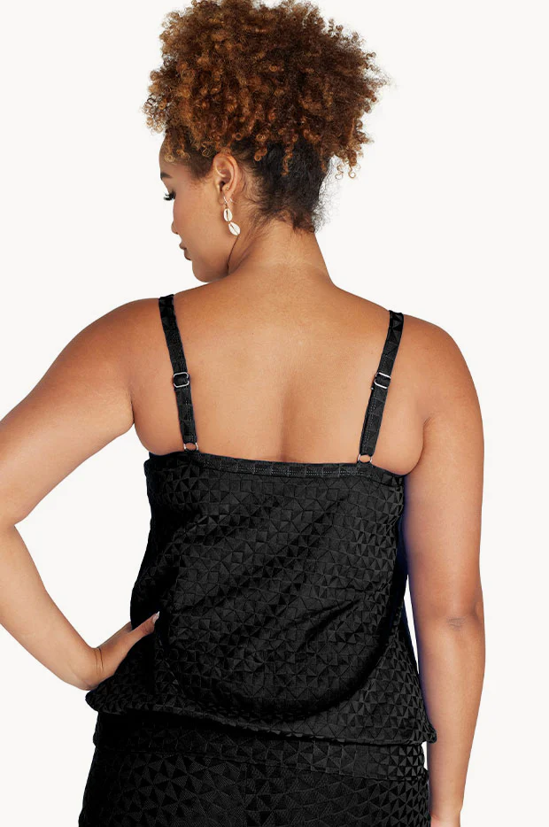 Aztec Jacquard Blouson Tankini Separate - Image 2
