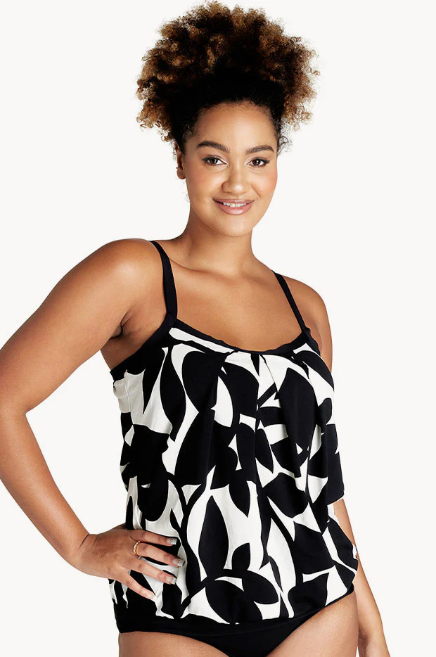 Foliage Blouson Tankini Separate