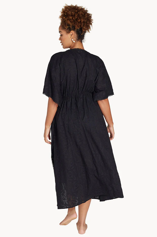 Jacquard Spot Long Kimono - Image 2