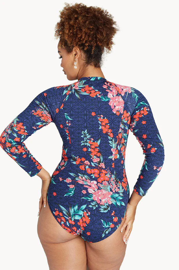 Japanese Blossoms Zip Sunsuit - Image 2