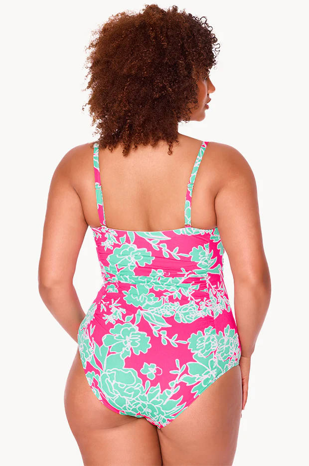 Strawberry Fields Twist Bandeau One Piece - Image 3