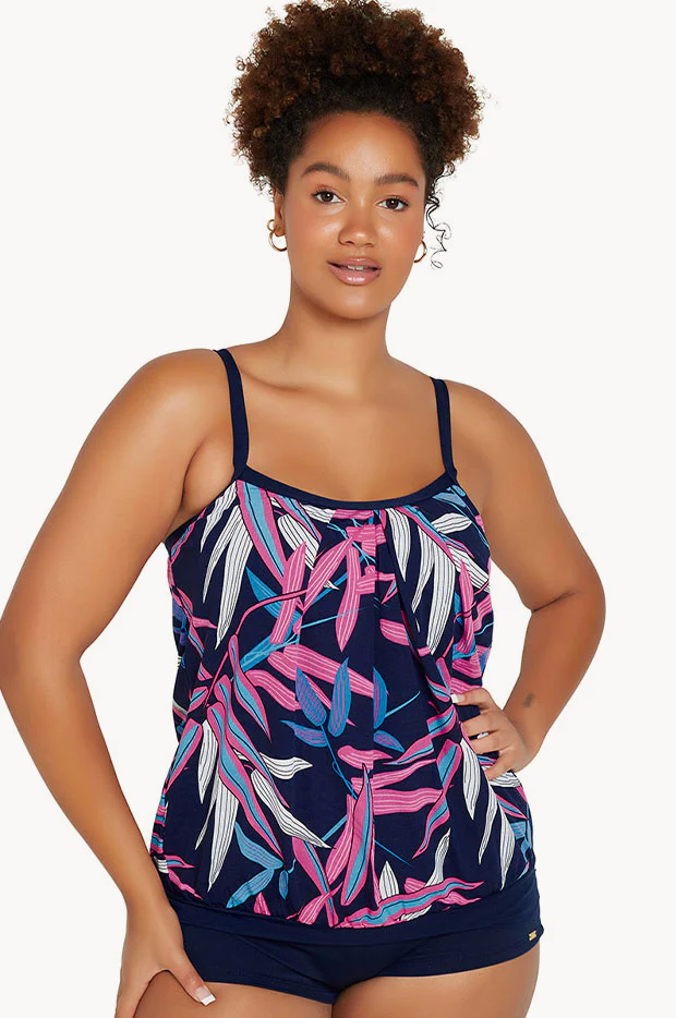 Vintage Palms Blouson Tankini Separate