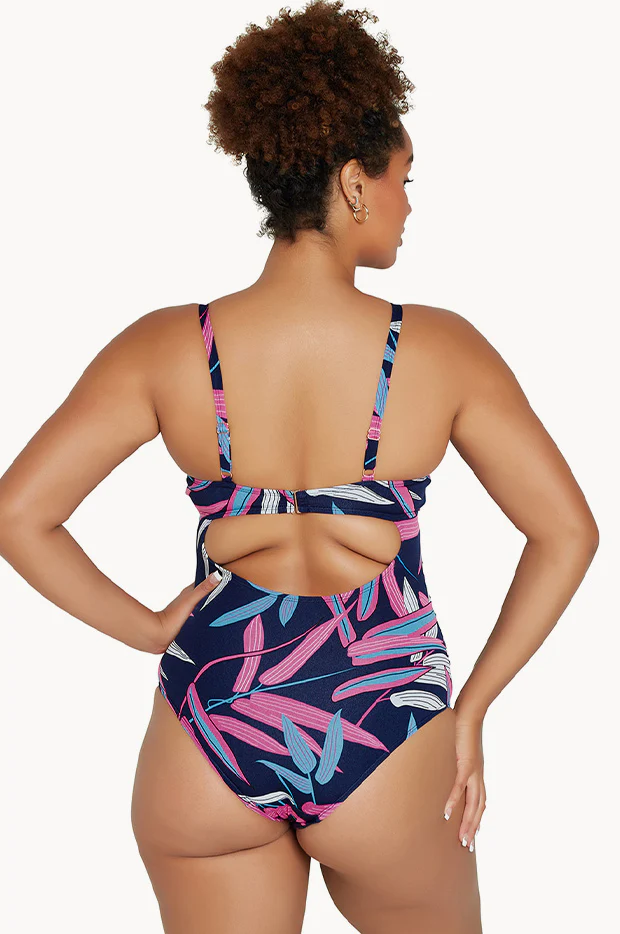 Vintage Palms Sweetheart One Piece - Image 2