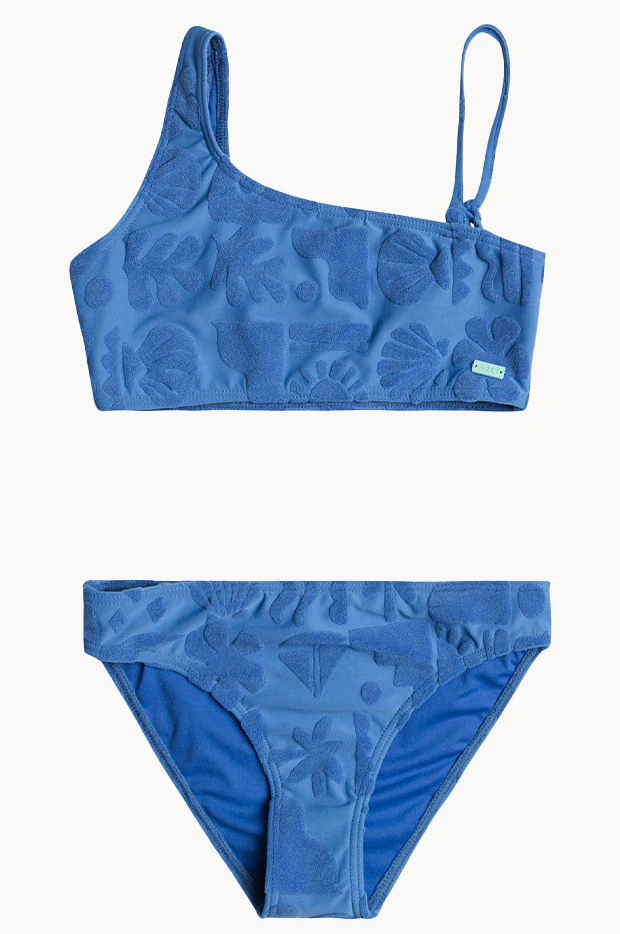 Girls Beach Check Bralette Set - Image 2