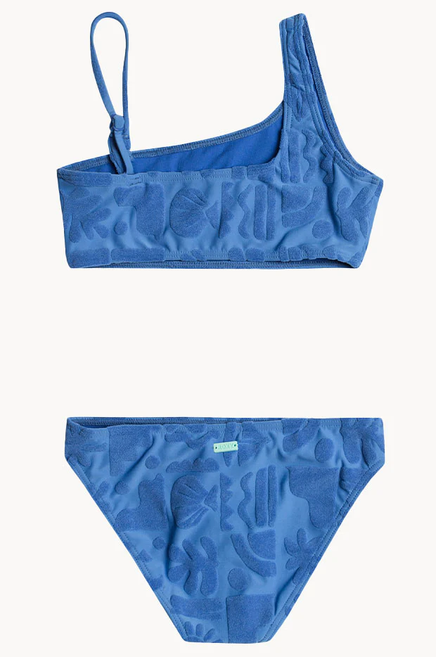 Girls Beach Check Bralette Set - Image 3
