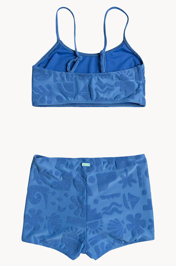 Girls Beach Check Crop Set - Image 2
