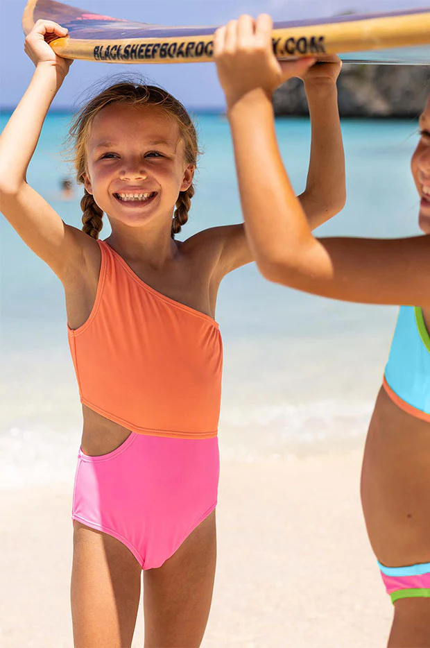 Girls Candy Colourblock One Piece - Image 4