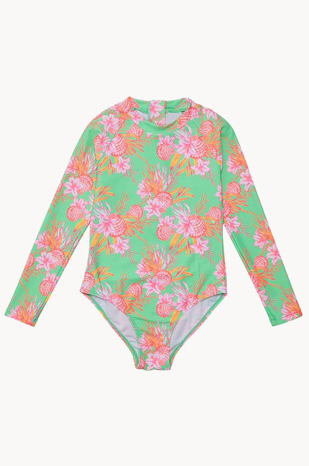 Girls Coastal Shells Sunsuit - Image 2
