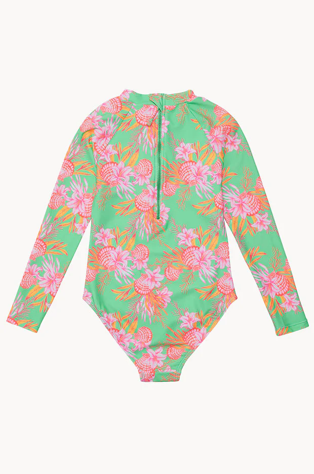 Girls Coastal Shells Sunsuit - Image 3