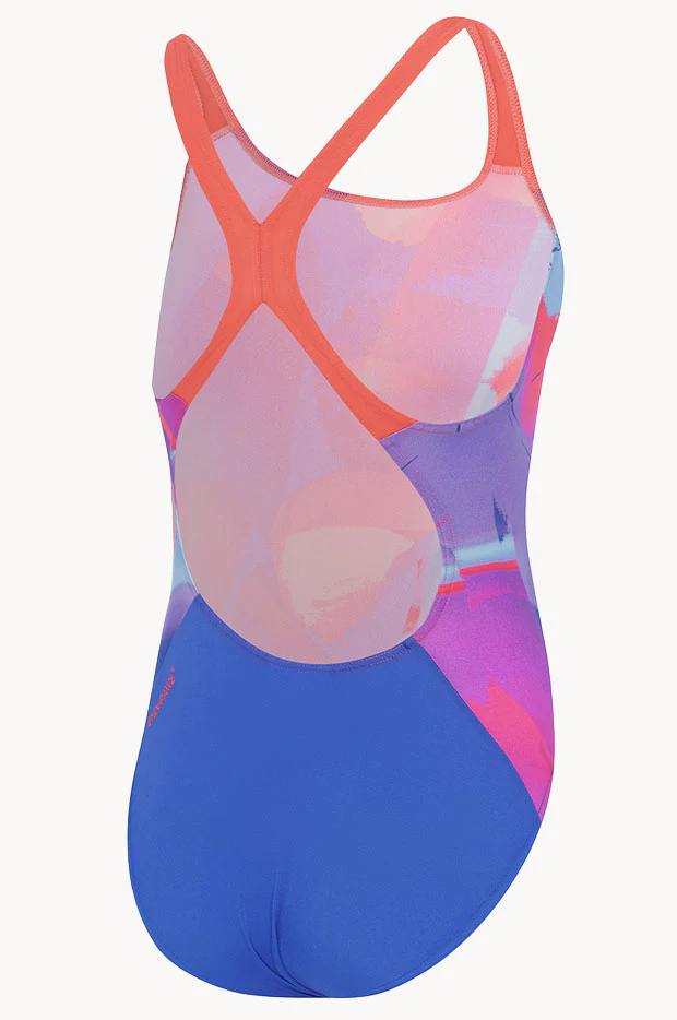 Girls Digital Allover Powerback One Piece - Image 2