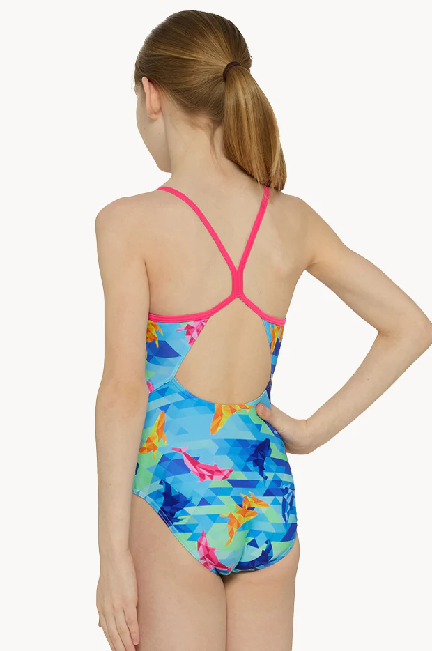 Girls Dolphine Sprintback One Piece - Image 3