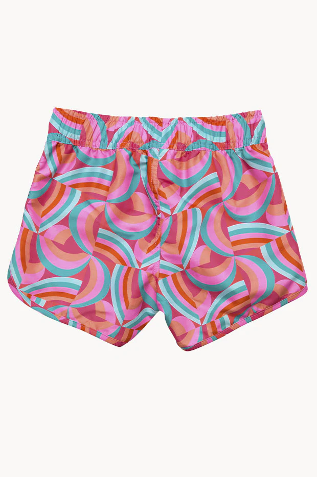 Girls Geo Melon Boardshort - Image 2