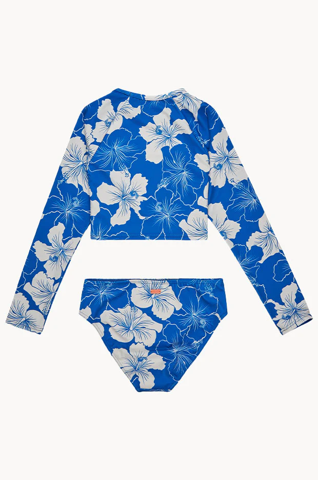 Girls Hippy Hibiscus Crop Suntop Set - Image 3