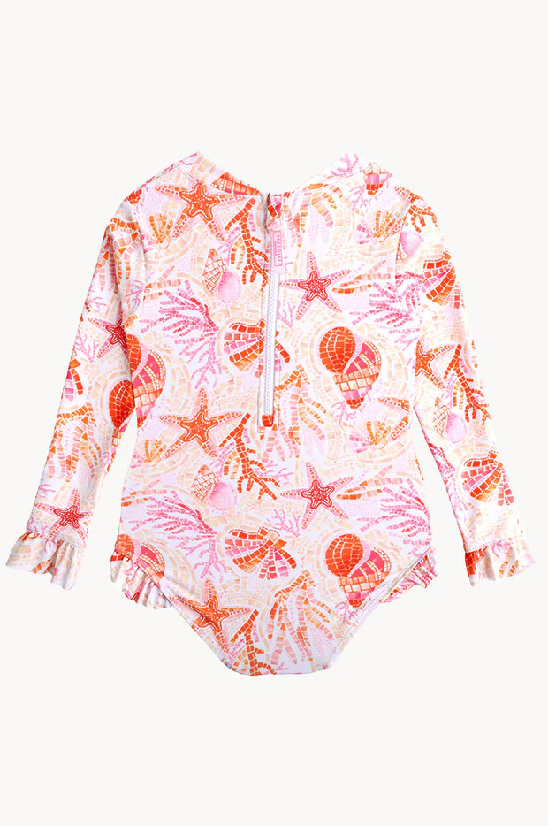 Girls La Mer Frill Sunsuit - Image 2