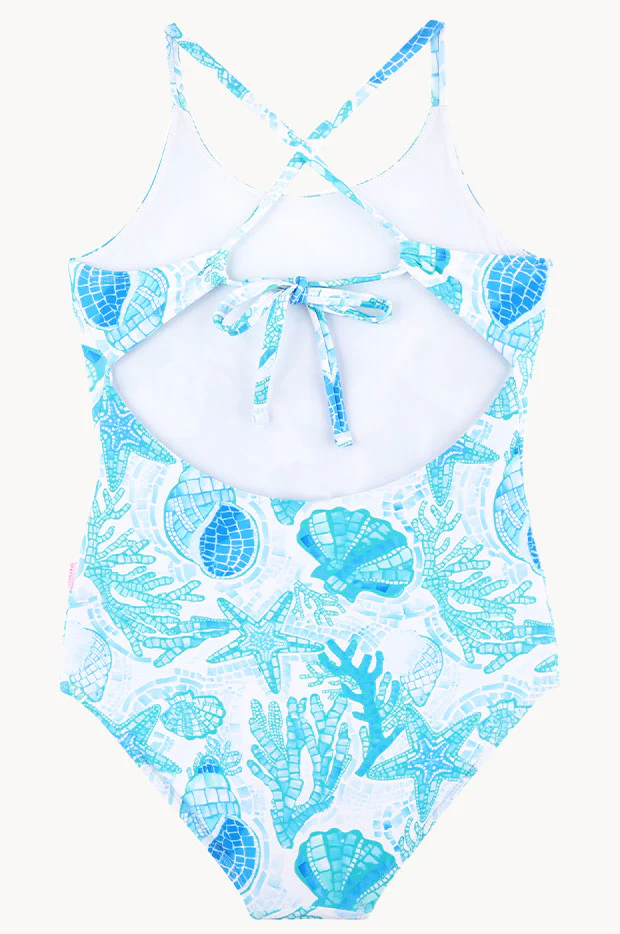 Girls La Mer Tie Back One Piece - Image 2