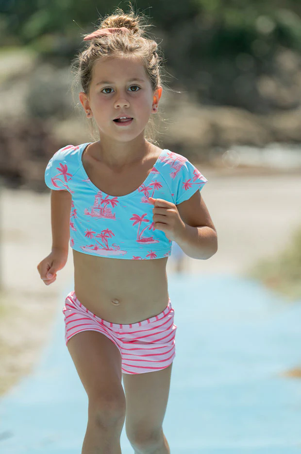 Girls Lighthouse Island Crop Suntop Set - Image 4
