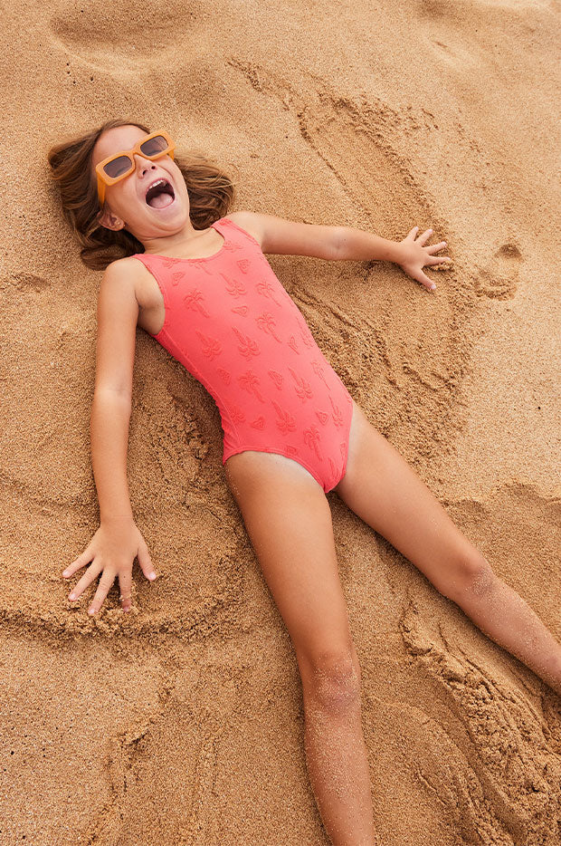 Girls Palm Tree One Piece - Image 6