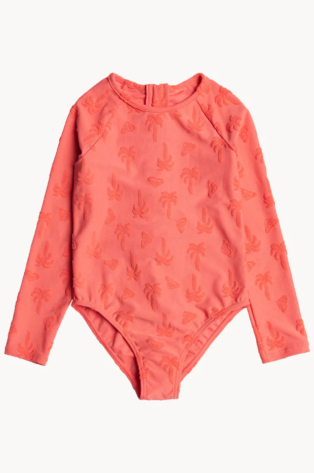 Girls Palm Tree Sunsuit - Image 2