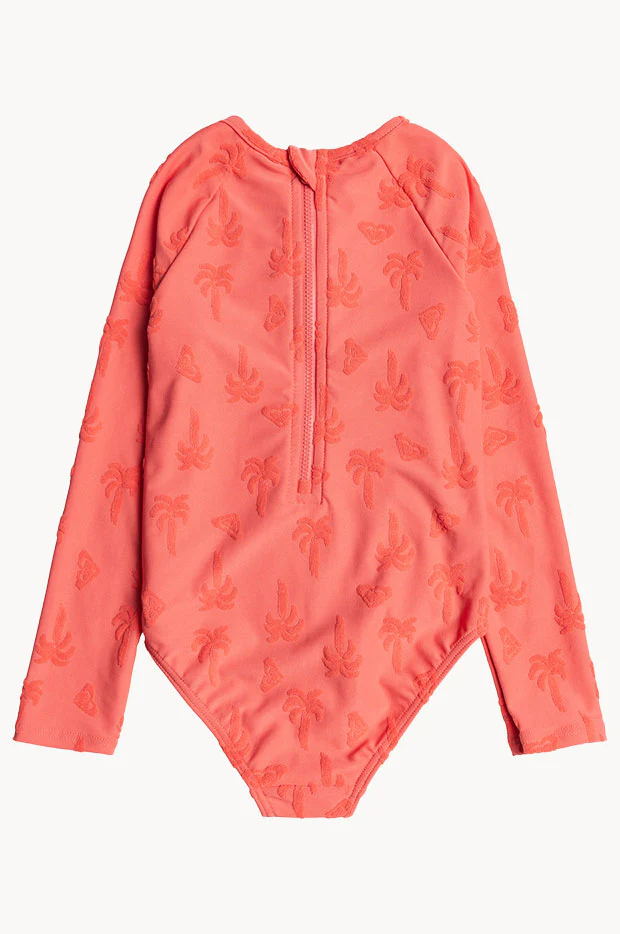 Girls Palm Tree Sunsuit - Image 3