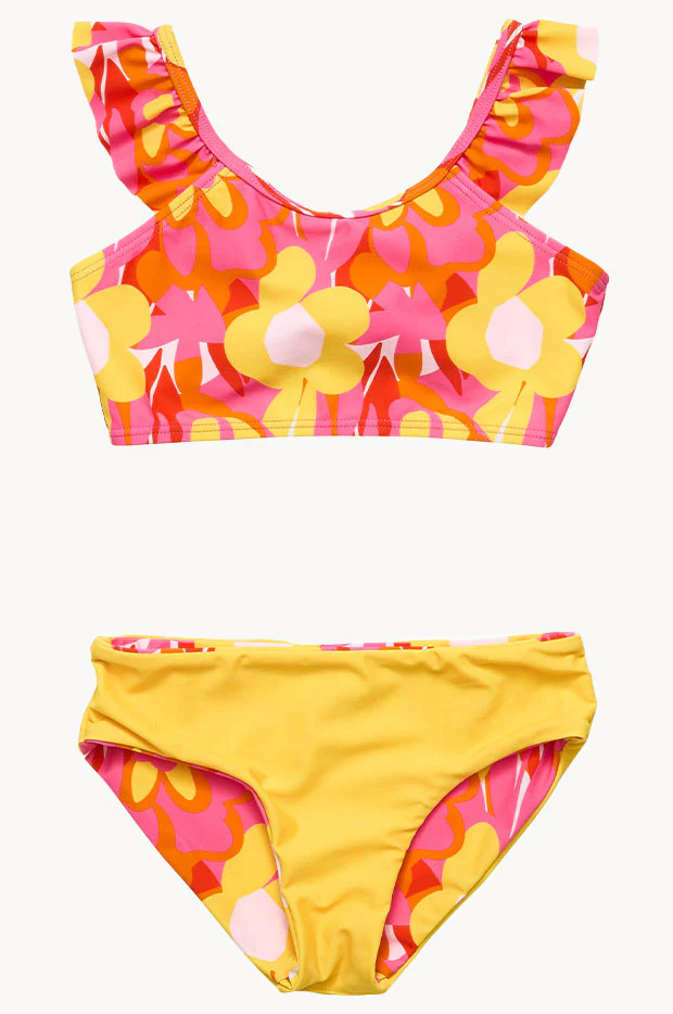 Girls Pop Of Sunshine Frill Crop Set - Image 3