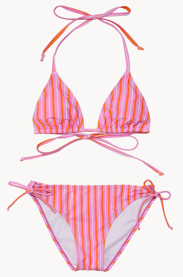 Girls Stripy Sunset Tri Set - Image 2