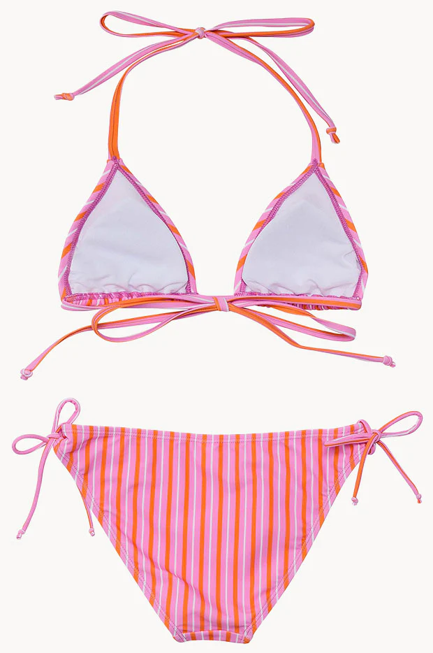 Girls Stripy Sunset Tri Set - Image 3