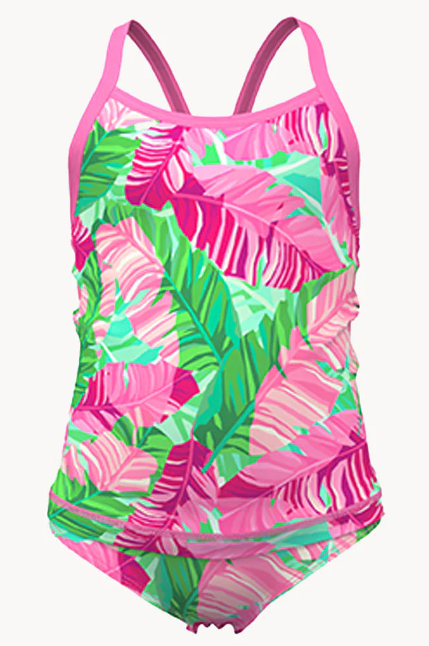 Girls Tropic Palm Tankini Set - Image 3