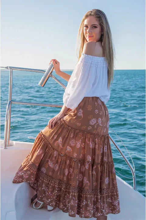 Indie Boho Maxi Skirt - Image 3