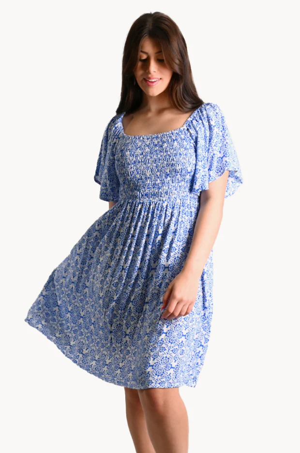 Mediterranean Manhattan Short Dress