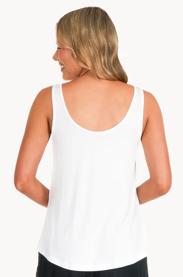 Plain Bamboo Loose Fit Tank - Image 2