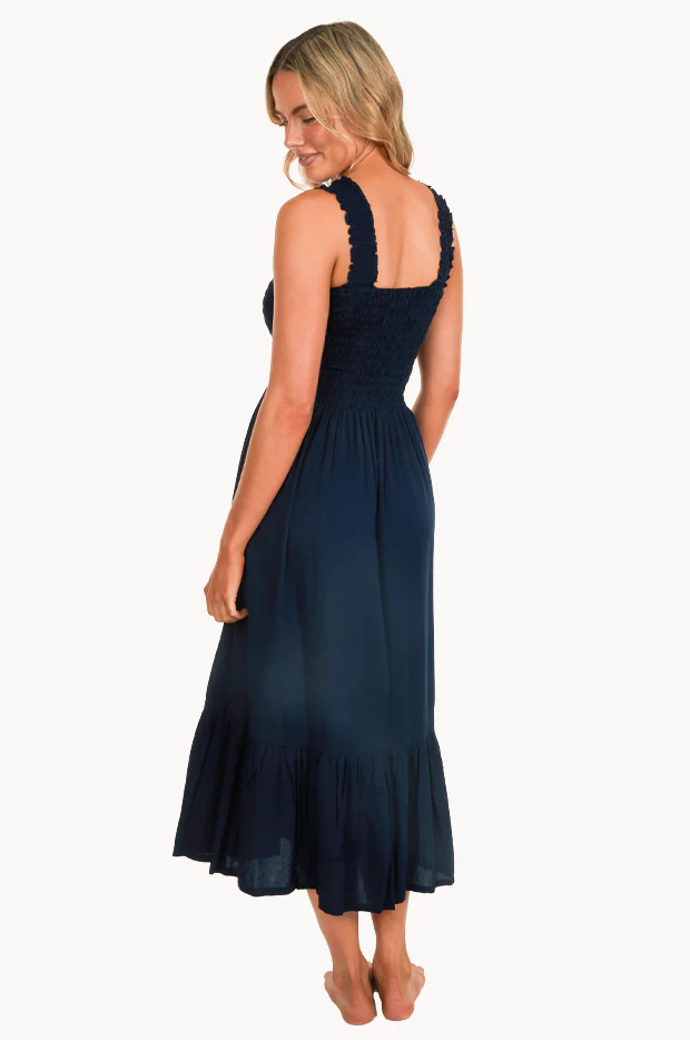 Plain Monaco Shirred Maxi Dress - Image 2