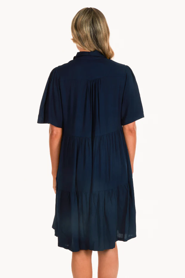 Plain Victoria Button Front Dress - Image 2